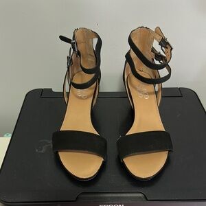 Franco Sarto Black Wedges